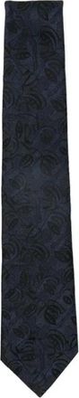 Emporio Armani Pure Zijden Stropdas met Jacquardpatroon - Heren - Stropdassen - Blauw - ONE Size - Accessoires