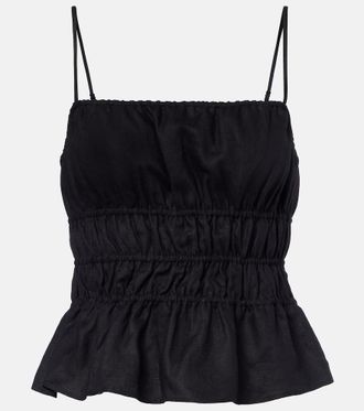 Staud Top cropped Ayla in lino