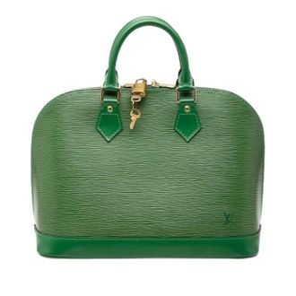 Louis Vuitton Pre-owned Alma PM - Dames - Pre-owned - Groen - Maat: ONE Size Leer