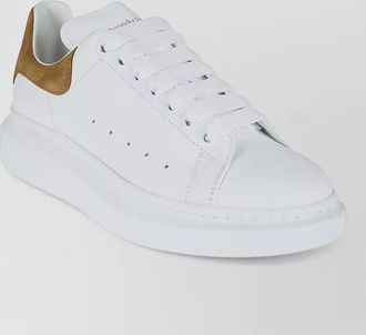 Alexander McQueen leather suede oversized low top sneakers