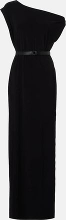 Norma Kamali Belted one-shoulder maxi dress