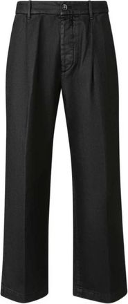 Nine In The Morning Zwarte broek voor ochtendstijl - Heren - Wijde Broeken - Zwart - L - Broeken