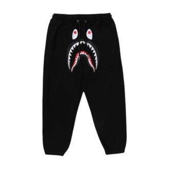 A Bathing Ape Shark Relaxed Fit Sweat Pants Black 1L80-152-321-BLK