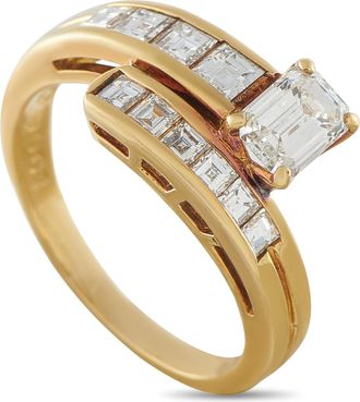 Luxury Bazaar 18K Yellow Gold 1.28ct Diamond Ring MF20-041426