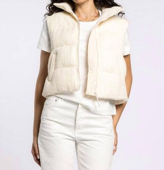 Thread & Supply Stormie Vest In Cream