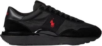 Polo Ralph Lauren Suede Oxford Train 89 Sneakers - Heren - Sneakers - Zwart - 39 EU - Leer - Schoenen
