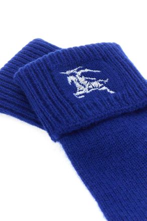 Burberry Womens Electric Blue Cashmere Blend Gloves Knight Exterior: Nylon Guanti