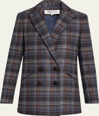 Veronica Beard Oria Plaid Dickey Jacket