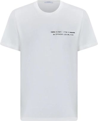 Givenchy Katoenen T-shirt met Archives Print - Heren - T-shirts - Beige - M - Katoen - Tops