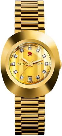 Rado The Original Automatic Bracelet Watch, 27.3mm in Gold at Nordstrom