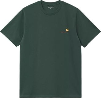Carhartt Work in Progress American Script Short Sleeve T-Shirt Green I029956-3GH-XX