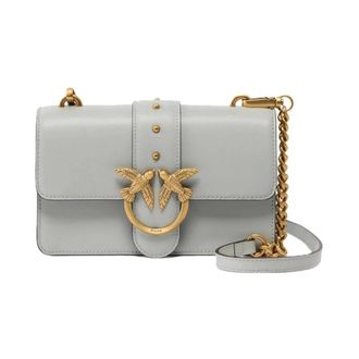 Pinko Love Bag - Dames - Schoudertassen - Grijs - ONE Size - Leer - Tassen