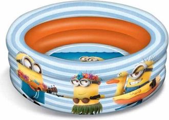 Trade Shop Trade Shop - Piscina Gonfiabile Cattivissimo Me Disney Bambini 3 Anelli Diametro 100 Cm