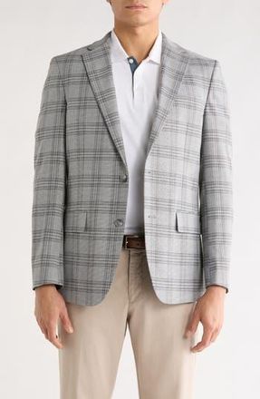 Original Penguin Plaid Notch Lapel Sport Coat in Grey at Nordstrom Rack, Size 42 Regular