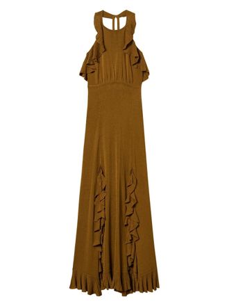 Twin-Set Gebreide jurk - Bruin