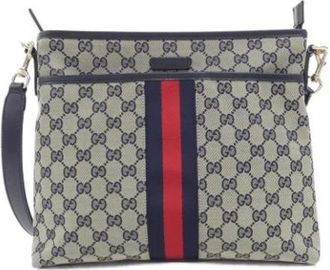 Gucci Pre-owned GG Canvas Schoudertas - Dames - Vintage Schoudertas - Beige - ONE Size - Vintage