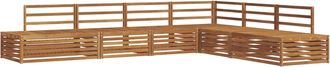 vidaXL 7 Uds. Conjunto De Sof&aacute;s De Exterior Madera De Acacia S&oacute;lida Vidaxl