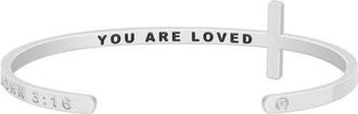 Mantra The Cross Bracelet in John 3:16 - Silver at Nordstrom