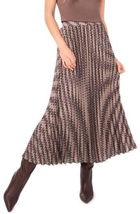 Halogen Zig Zag Pleated Skirt in Covert Grn at Nordstrom Rack, Size Xx-Small