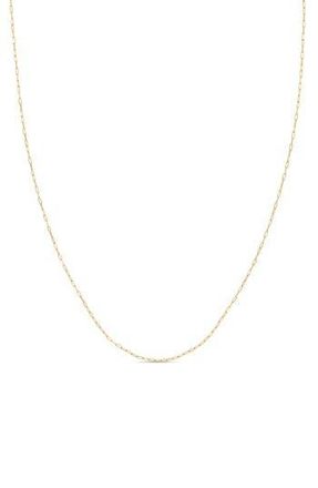 Bony Levy 14K Paper Clip Chain Necklace in 14K Yellow Gold at Nordstrom Rack, Size 18