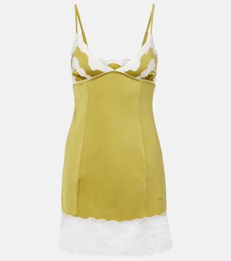 Chlo&eacute; Chlo&eacute; Abito sottoveste in raso con pizzo