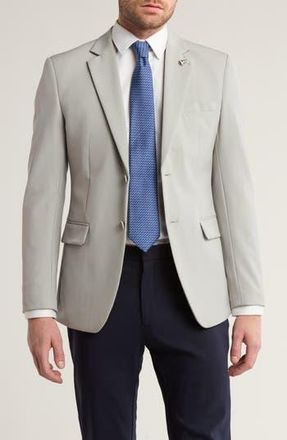 T.R. Premium Slim Fit Stretch Blazer in Grey at Nordstrom Rack, Size Large