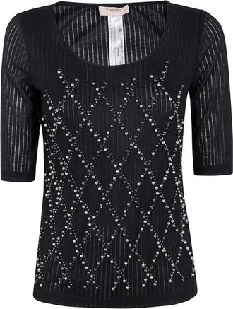 Twinset Mujer, Blusas y Camisas, Negro, Talla: S