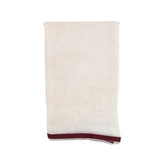 Faliero Sarti Contrast-border Frayed Scarf
