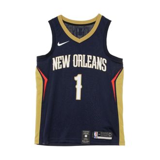 Nike Sportswear, male, Blue, Size: S Basketball Swingman Jersey Zion Williamson