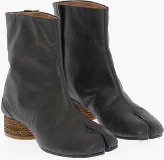 Maison Margiela MM22 Stivaletti TABI in Tinta Unita Effetto Stropicciato Tac taglia 35