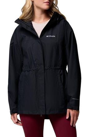 Columbia Hikebound II Long Waterproof Jacket in Black at Nordstrom, Size Xx-Large