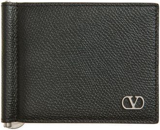 Valentino VLOGO Signature Leather Bifold Wallet in Black at Nordstrom
