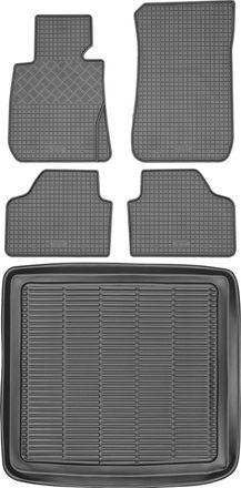 OEM Juego De Alfombrillas De Goma Para Coche Y Alfombrilla Para Maletero Para Bmw X1 E84 Crossover (2009-2015)