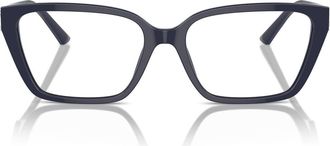 Jimmy Choo London 55mm Cat Eye Optical Glasses in Blue/demo Lens at Nordstrom
