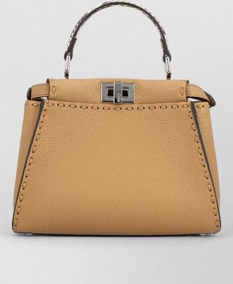 Fendi peekaboo mini leather mini bag