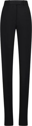 The Attico Stijlvolle Lange Broek - Dames - Slim Fit Broeken - Zwart - S - Wol - Broeken