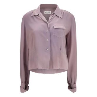 Maison Margiela Camisa de Seda - Blouses & Shirts - Mujer - Rosa - M