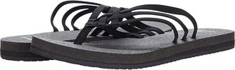 Sanuk Yoga Sandy Womens Shoes Black : 6 B - Medium, Textile