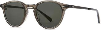 Garrett Leight MARMONT II S STO-PW/G15 Mens Sunglasses Grey Size 48