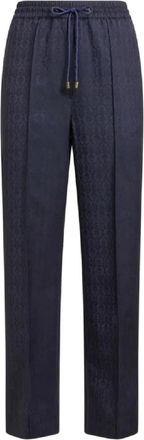 Etro Wijde broek - Dames - Wijde Broeken - Blauw - M - Broeken