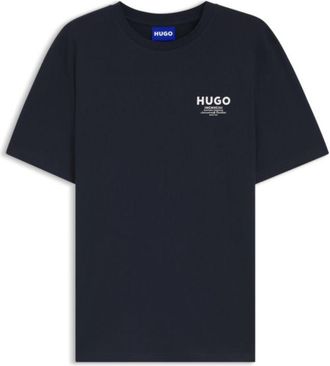 HUGO BOSS Regular-fit cotton T-shirt with logo print