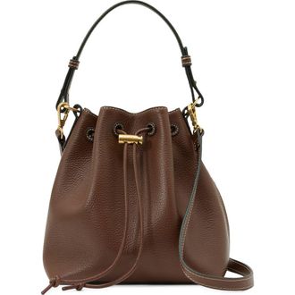 Reiss Esther Leather Bucket Bag in Tan at Nordstrom
