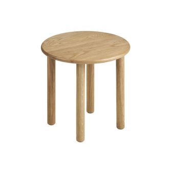 Moloo Mesa de centro en roble macizo natural &oslash;40 cm
