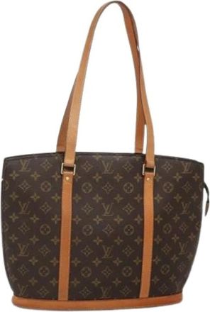 Louis Vuitton Tweedehands Canvas Louis Vuitton tassen - Dames - Vintage Shopper - Bruin - ONE Size - Leer - Vintage