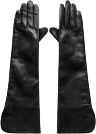 By Malene Birger Accessoires, Dames, Zwart, S, Leer, Gemi Leather Gloves