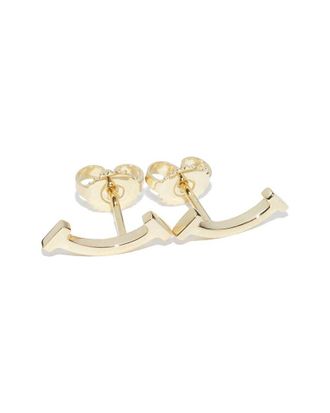 Tiffany & Co. 18K T Smile Earrings (Authentic Pre-Loved)