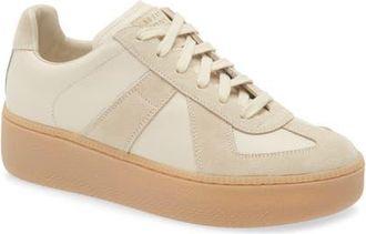 Maison Margiela Replica Platform Sneaker in Beige at Nordstrom, Size 7.5Us