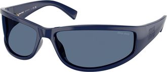 Miu Miu MUC06SU 22N51A Mens Sunglasses Blue Size 69