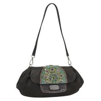 Prada Pre-owned Vintage Shoulder Bag - Dames - Pre-owned - Bruin - Maat: ONE Size Leer
