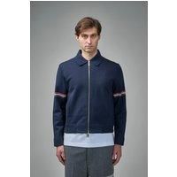 Thom Browne Jersey Stitch Loop Back Bonded Zip Up Jacket